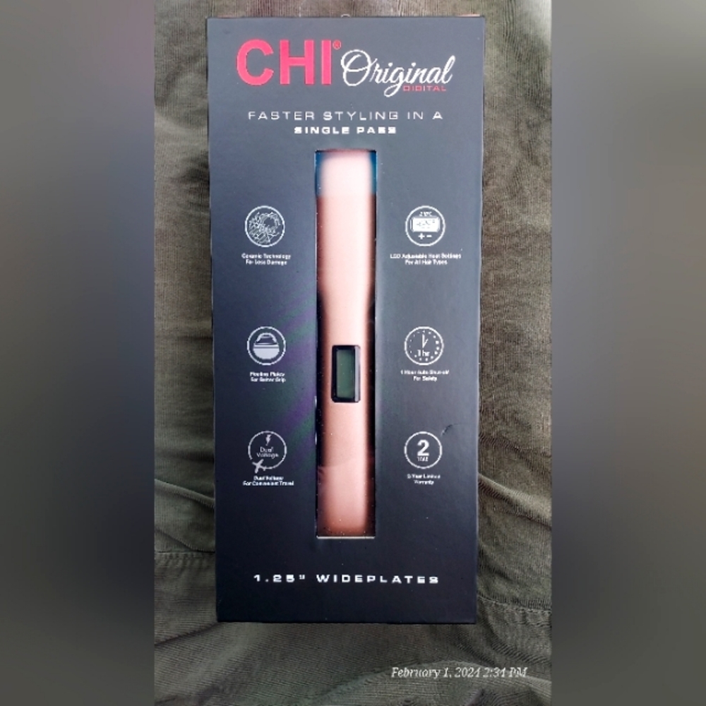 ***NEW*** CHI Digital Flat Iron - Rose Gold - 1.25